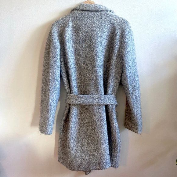 GANNI TEDDY Belted Wrap Coat - Picture 4 of 12